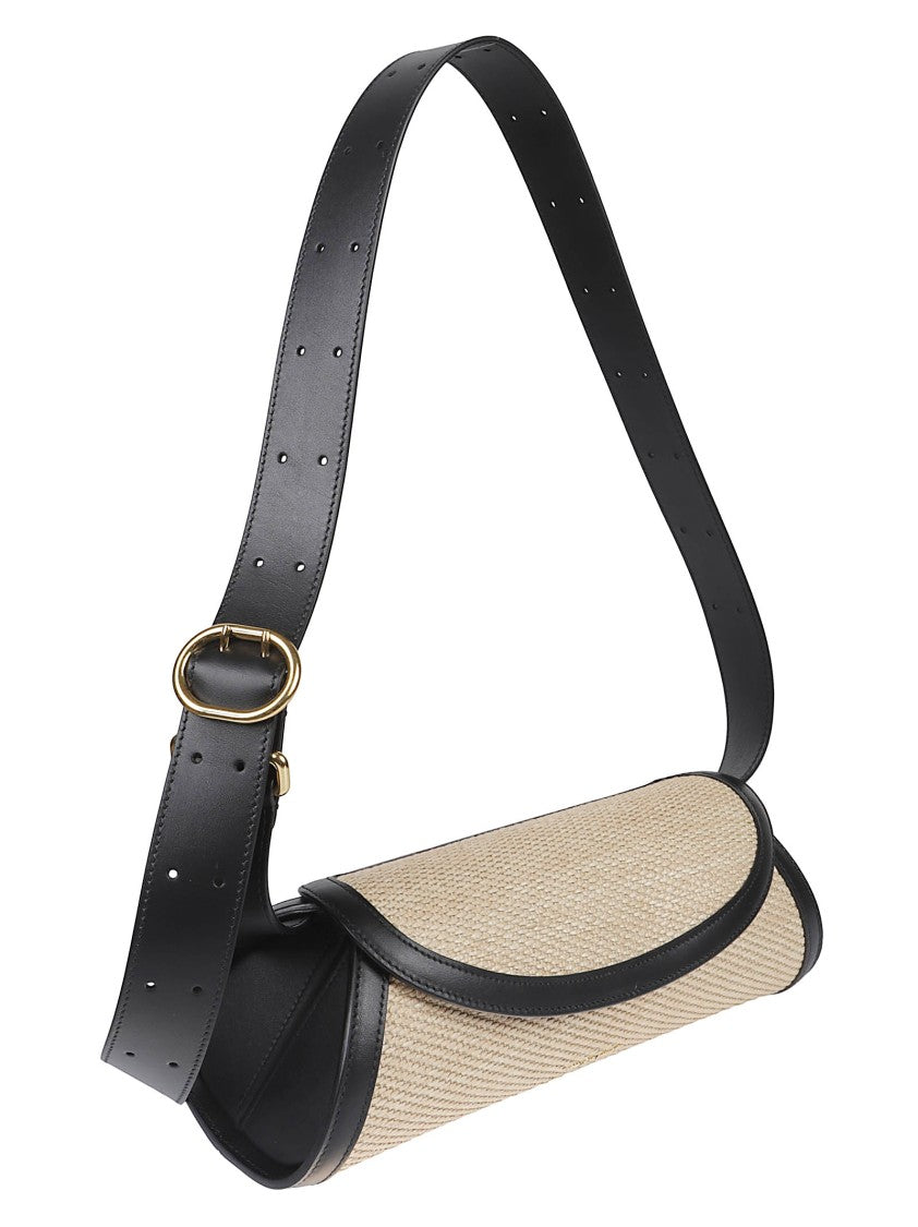 Jil Sander Textured Beige Shoulder Bag
