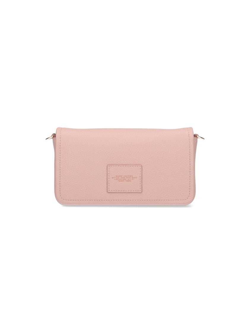 Marc Jacobs Pink The Leather Hammered Shoulder Bag