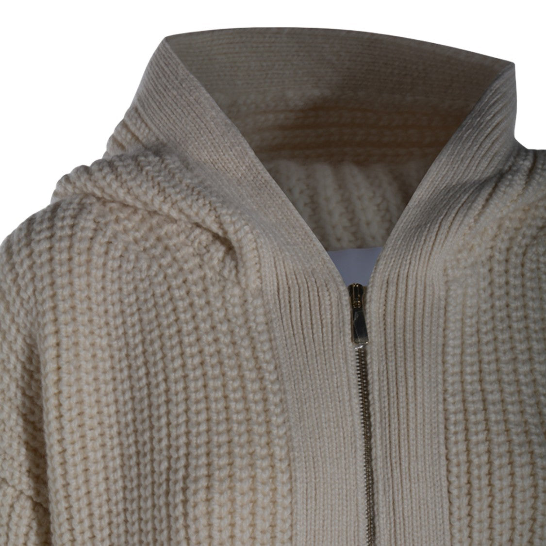 Malo Knit Sweater With Full Front Zipper