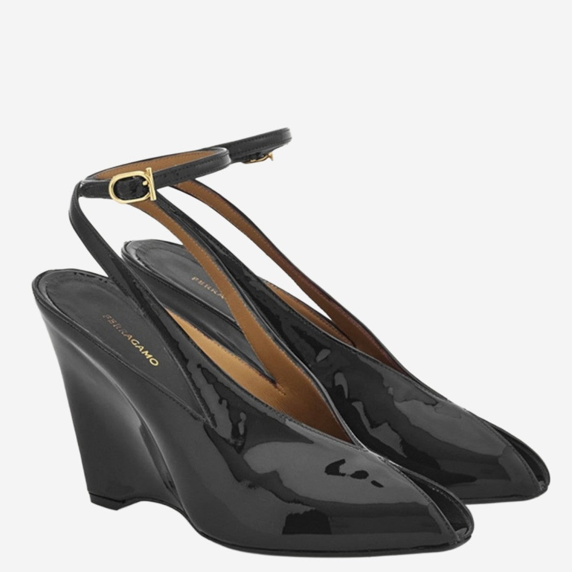 Salvatore Ferragamo Peep Toe Wedge Sandals