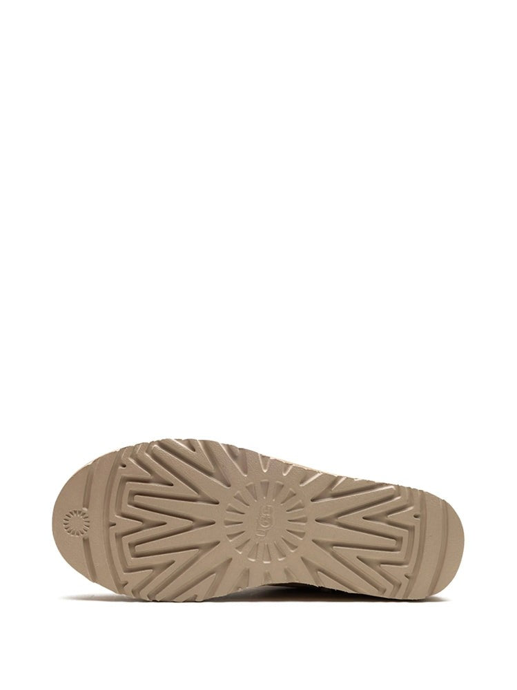 Ugg Beige Classic Ultra Mini Suede Ankle Boots