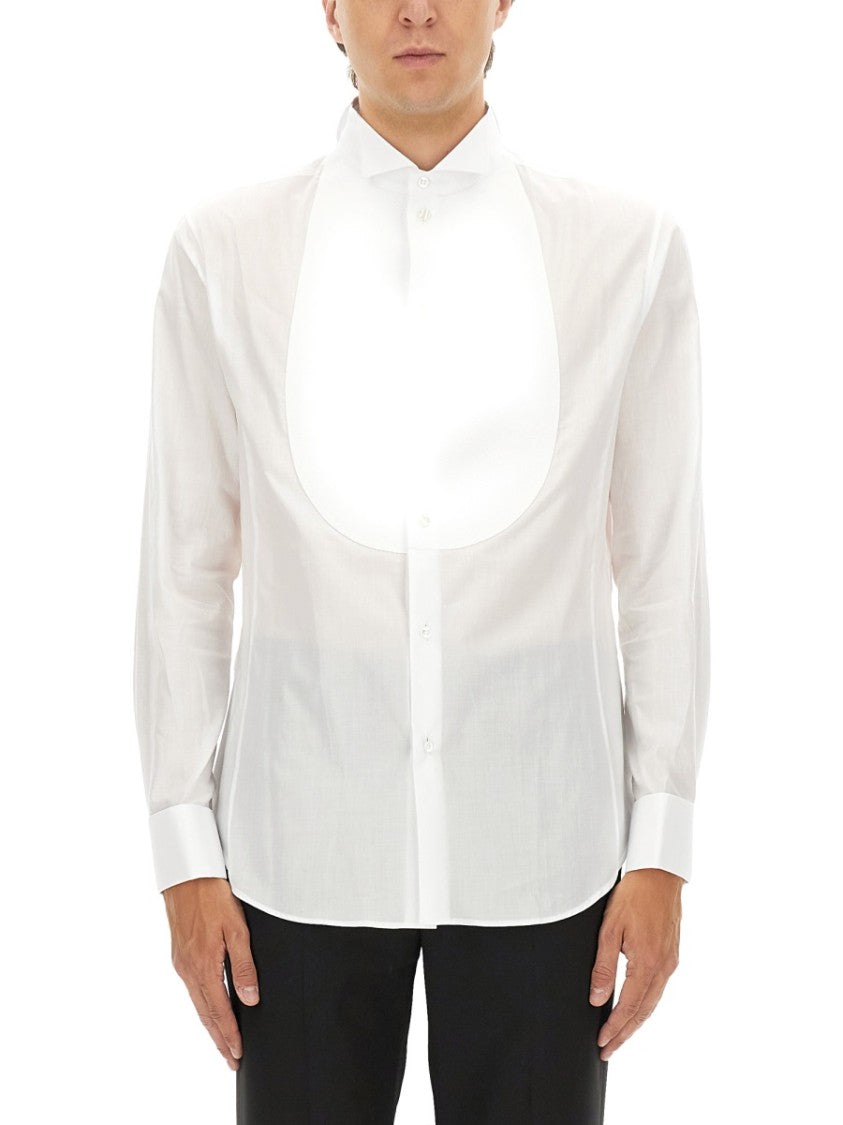 Giorgio Armani Cotton Tuxedo Shirt