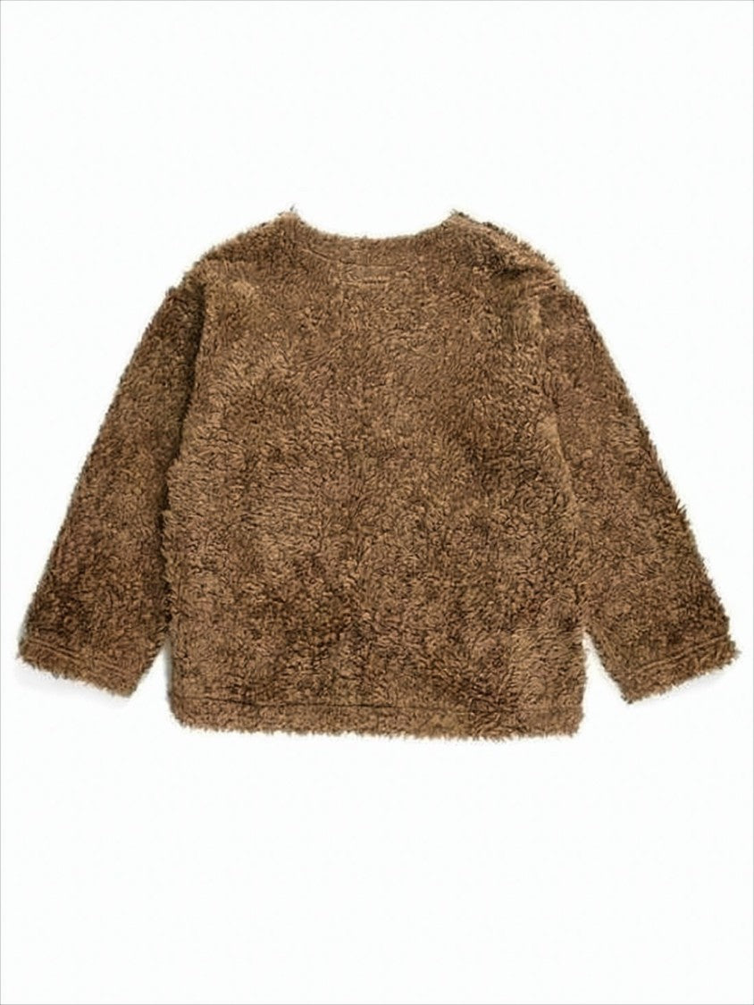 Engineered Garments Textured Brown Jacket With Relaxed Fit