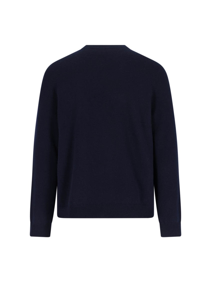 A.P.C. Blue Check Pattern Virgin Wool Sweater