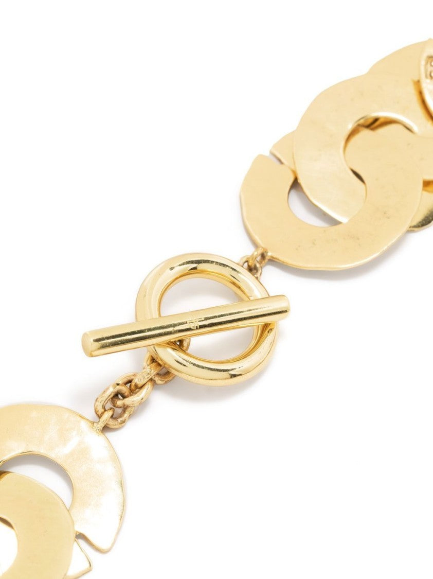 Patou Logo-Engraved Coin Necklace