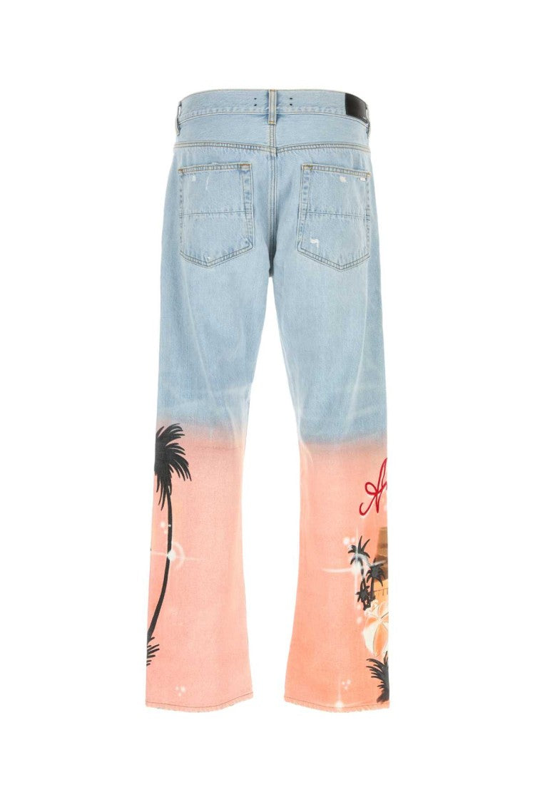 Amiri Relaxed Fit Light-Blue Denim Jeans