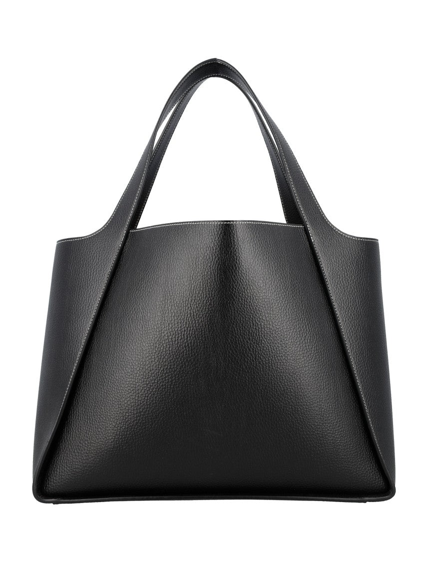 Stella Mccartney Logo Tote Bag Embossed Grainy Alter Mat