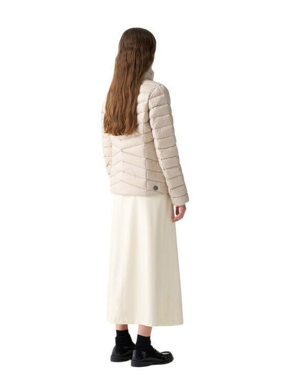 Colmar Originals Cream Down Jacket With Oblique Quilting