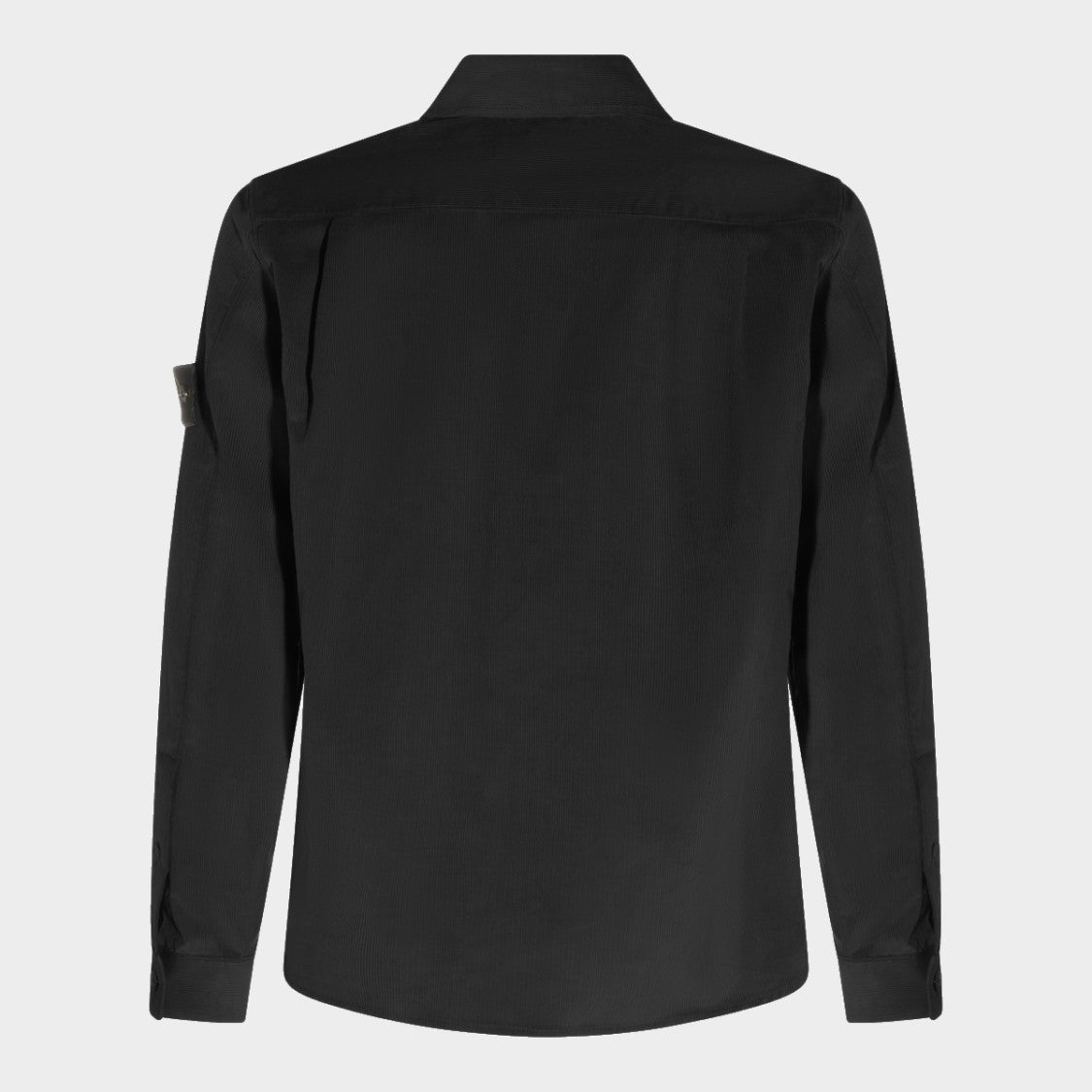 Stone Island Long-Sleeve Black Button-Up Shirt