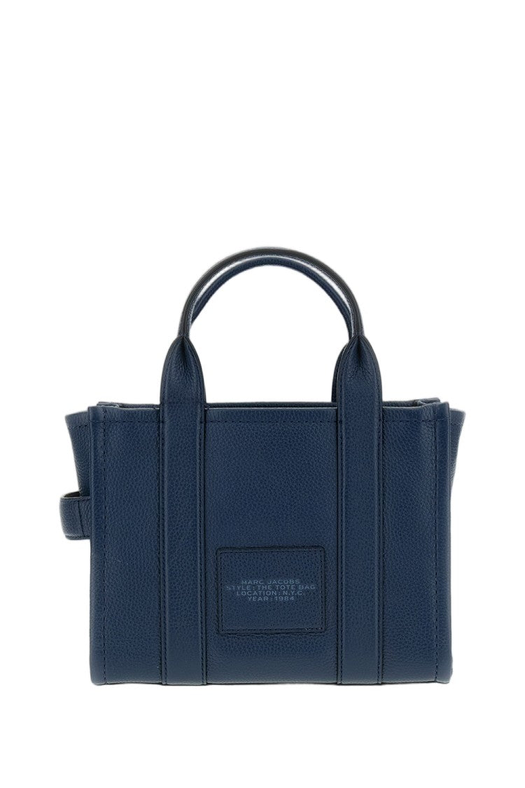 Marc Jacobs Compact Blue Full-Grain Leather Tote Bag