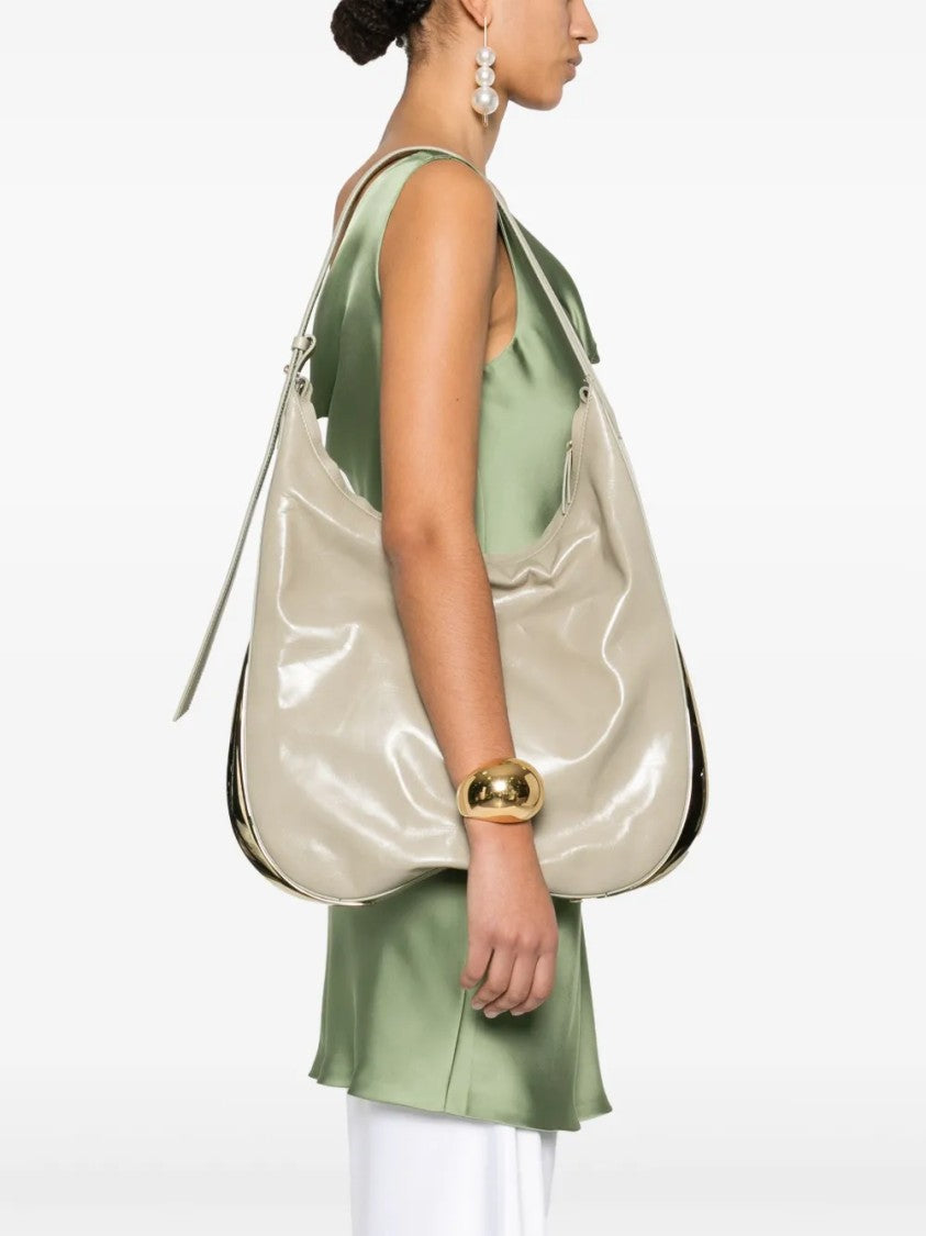 Benedetta Bruzziches Structured Top Handle Detachable Strap Handbag