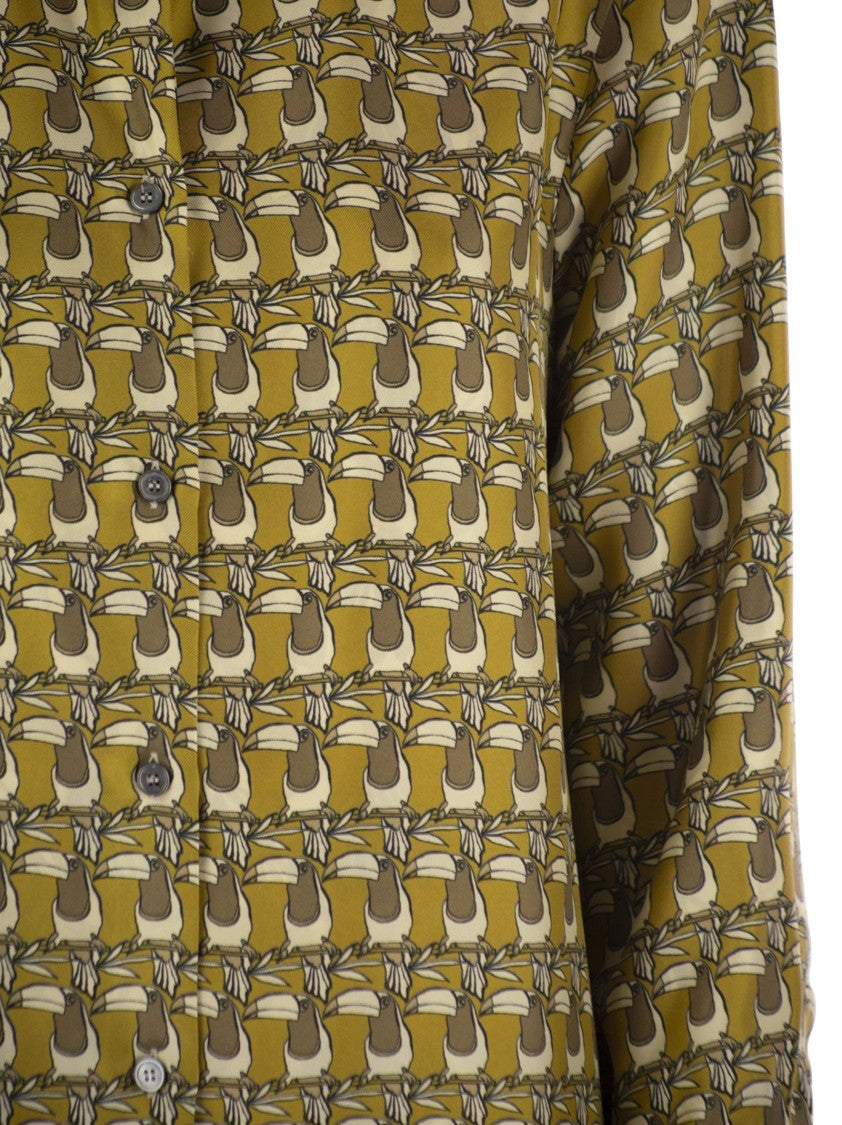 Max Mara Times - Reversible Printed Silk Shirt