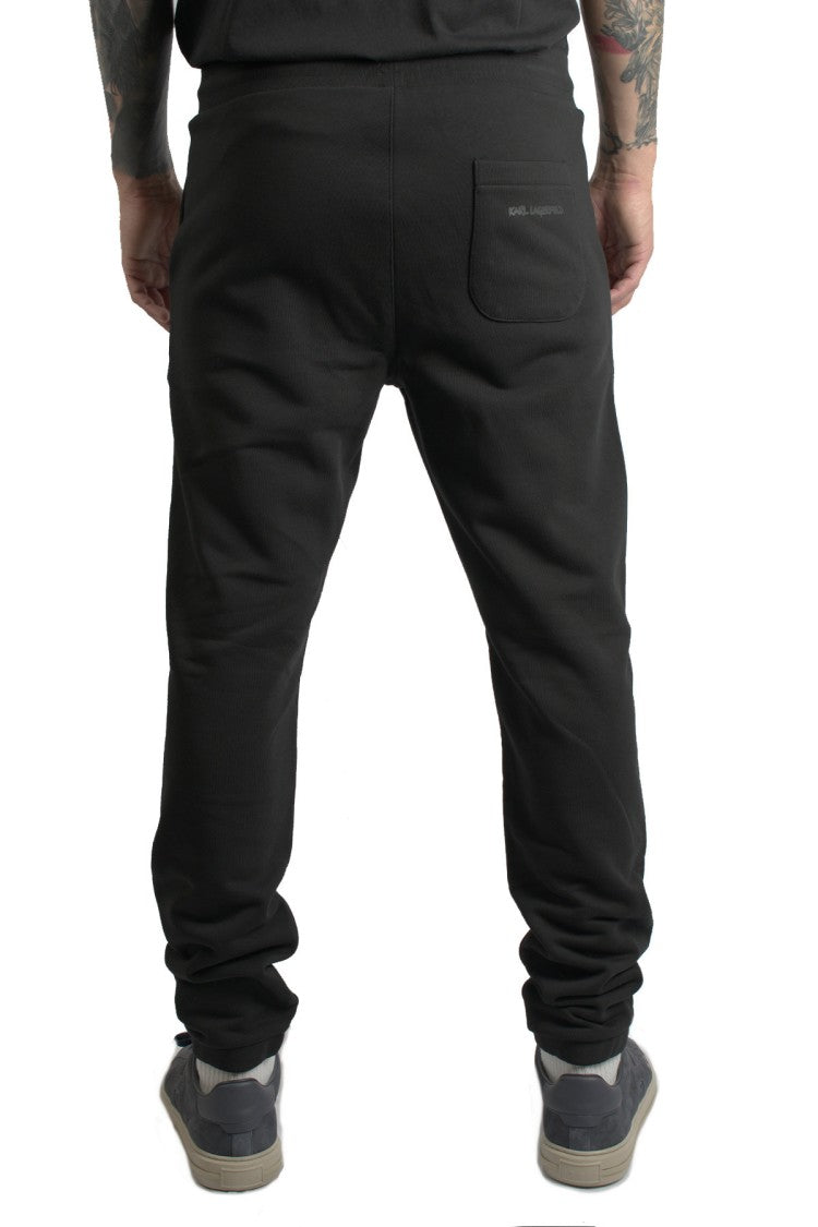 Karl Lagerfeld Black Cotton Sweatpants