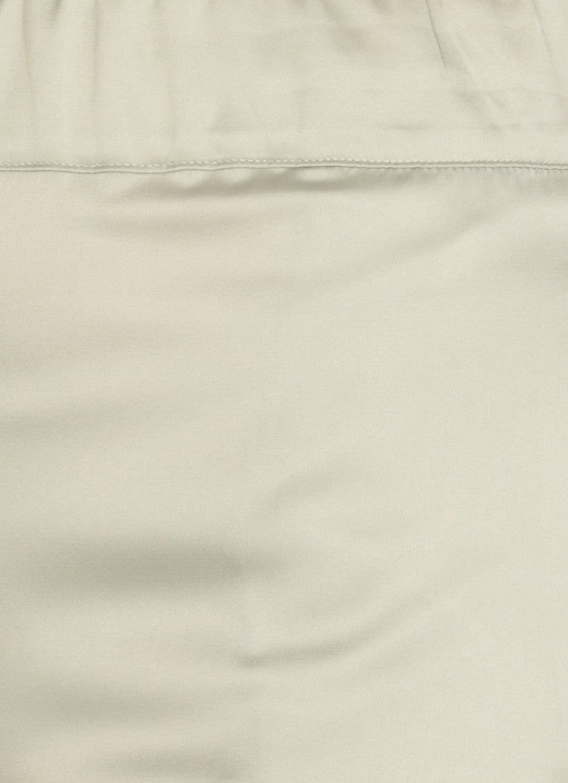 D. Exterior Grey Satin Pants