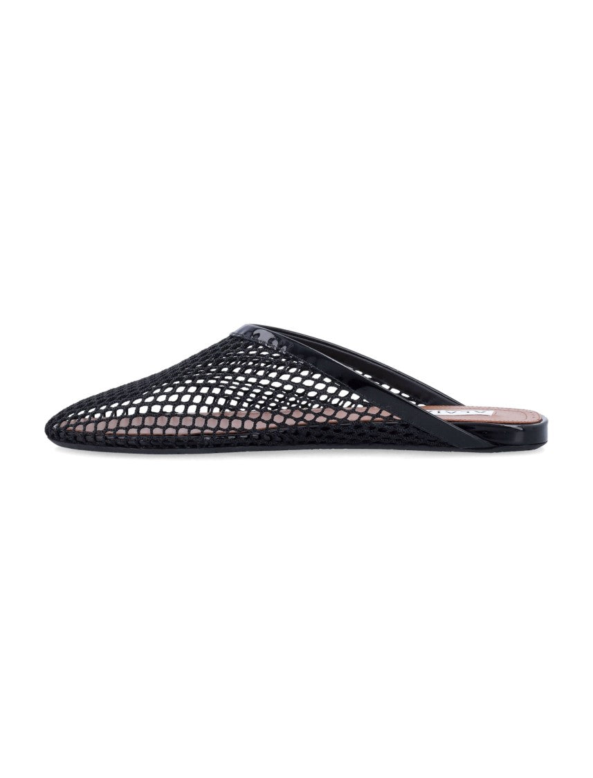 Alaïa Fishnet Flat Mules