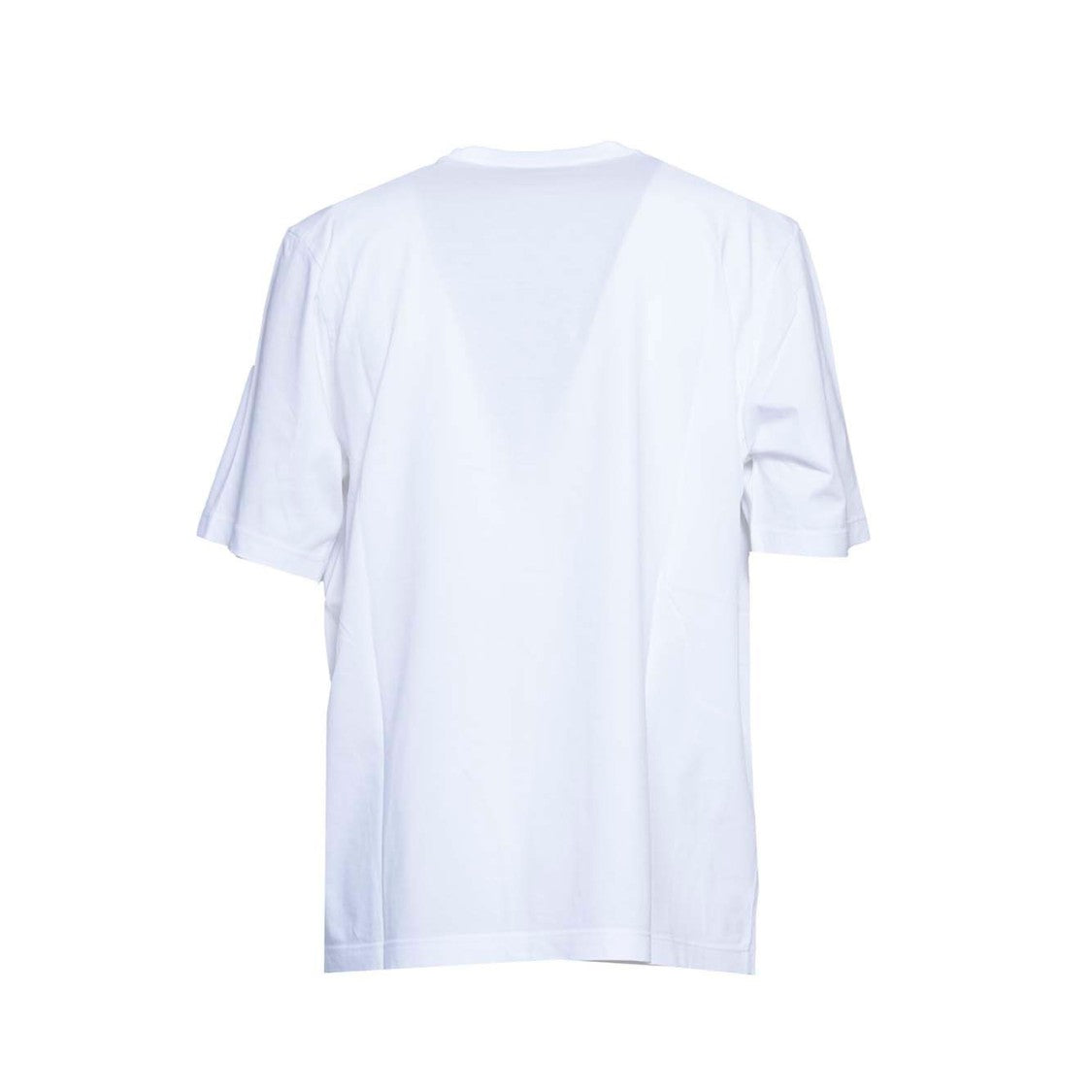 Dsquared2 Loose-Fit White Cotton T-Shirt With Logo Print