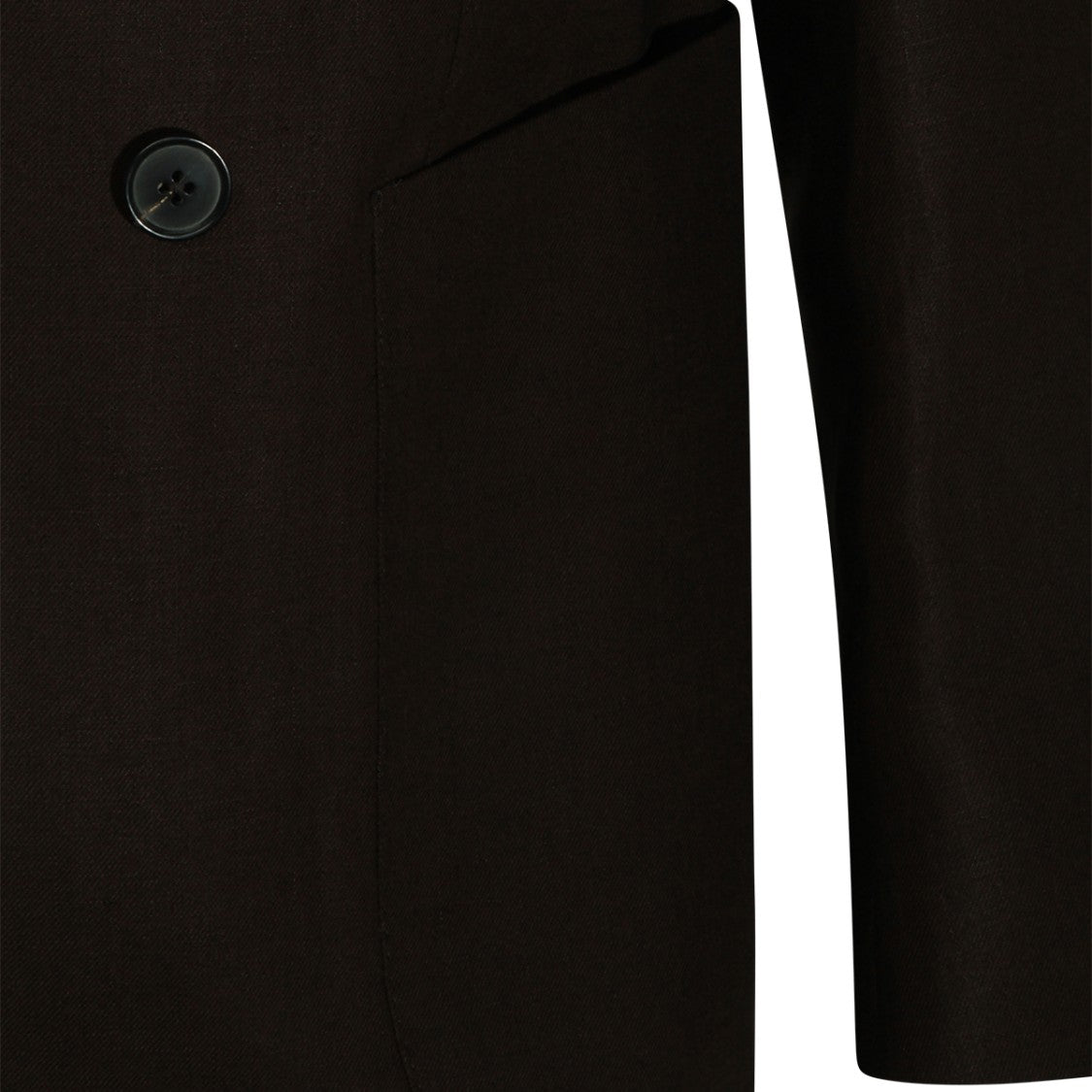 Zegna Brown Linen Blazer With Double-Breasted Closure And Tailored Silhouette