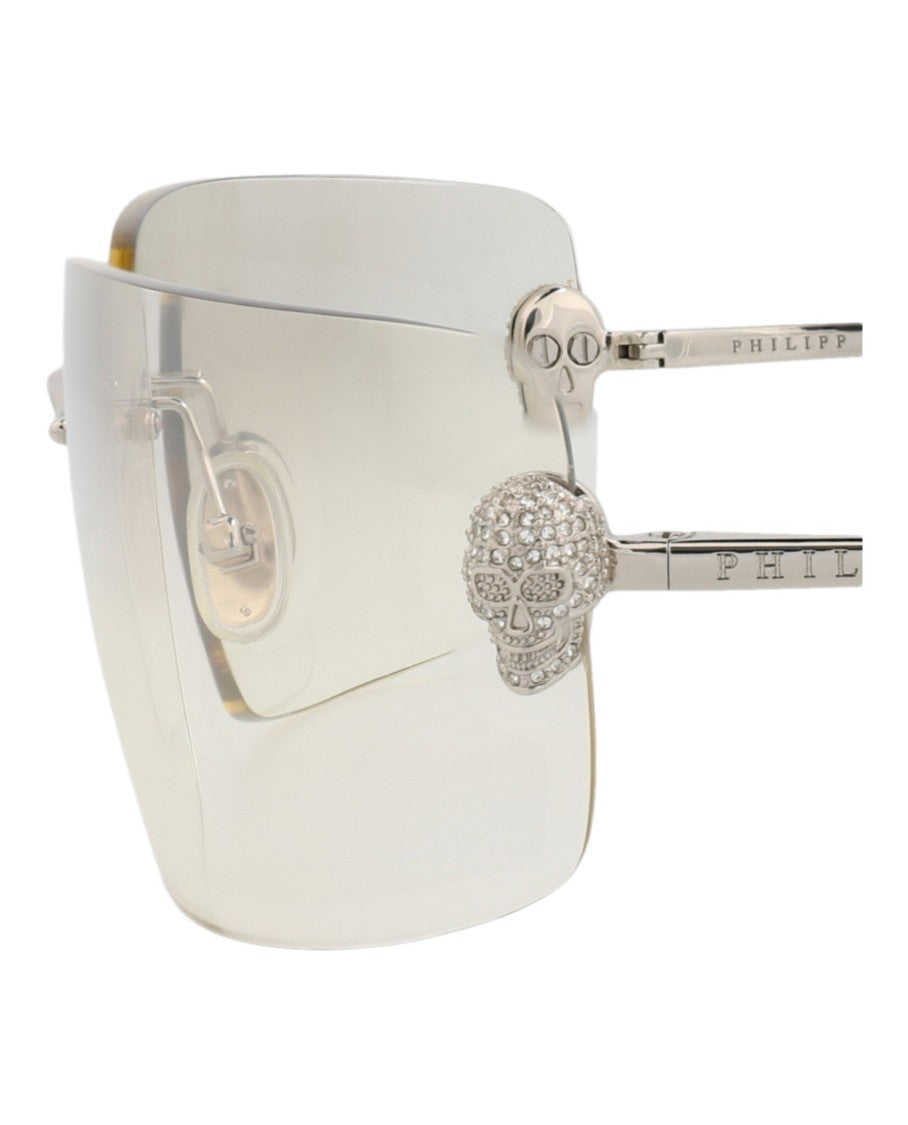 Philipp Plein Square-Frame Acetate Sunglasses With Crystal Embellishments