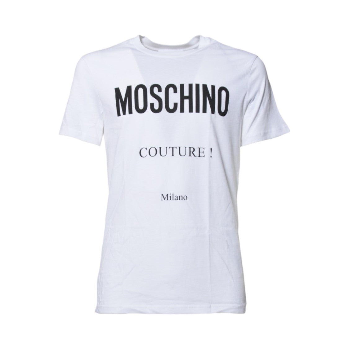 Moschino White Cotton T-Shirt Logo Print
