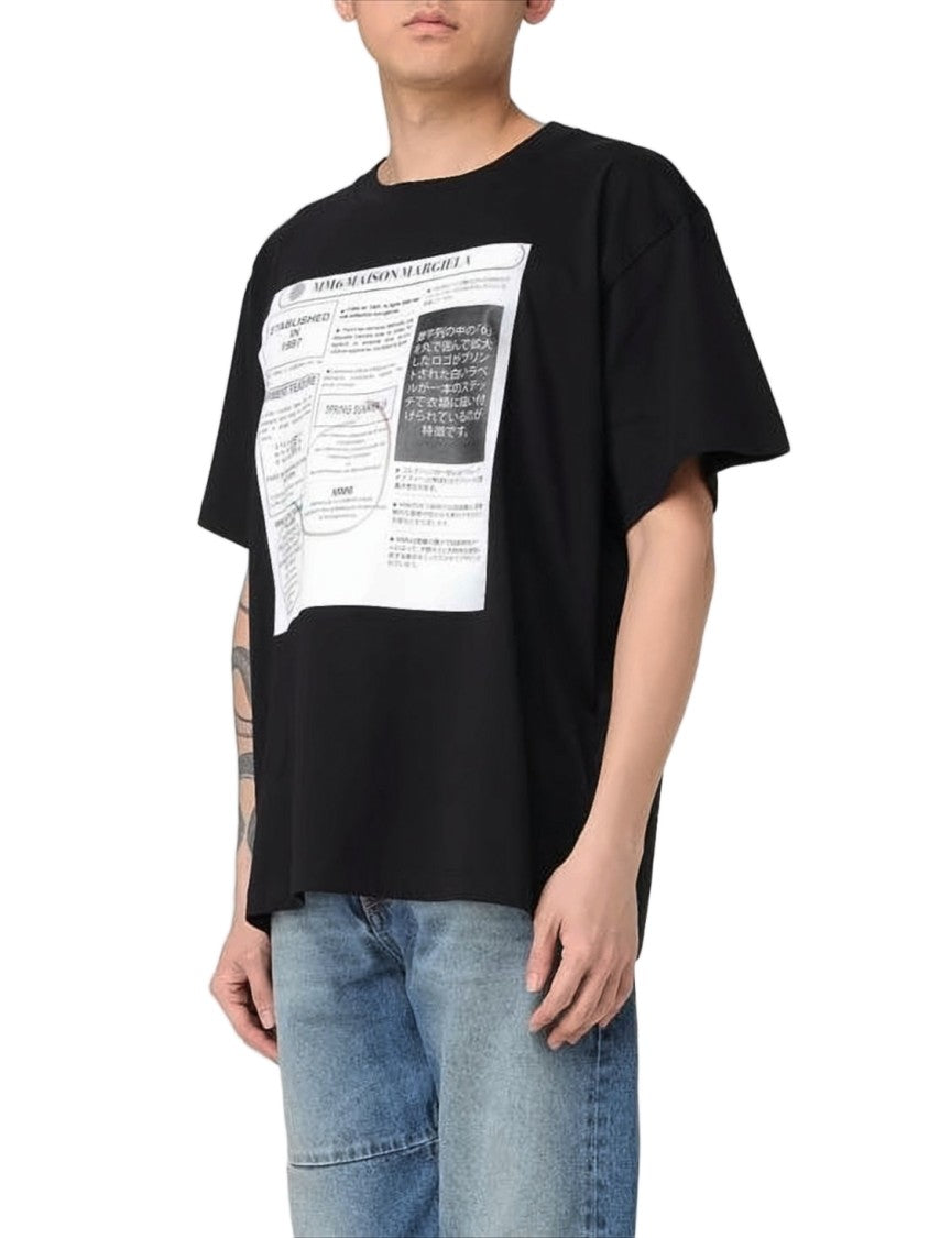 Mm6 By Maison Margiela Graphic Print Relaxed Fit T-Shirt