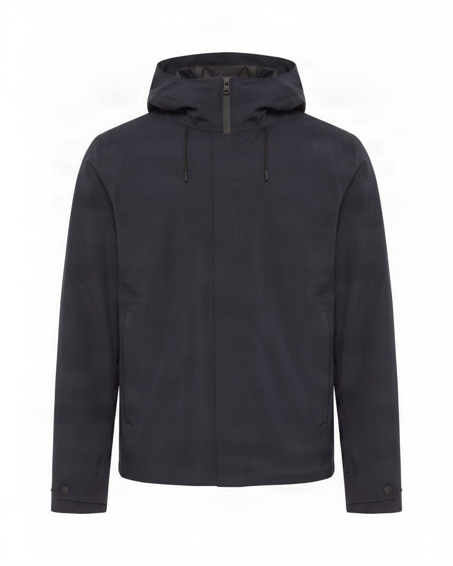 Woolrich Hooded Jacket With Front Zip Closure And Side Pockets