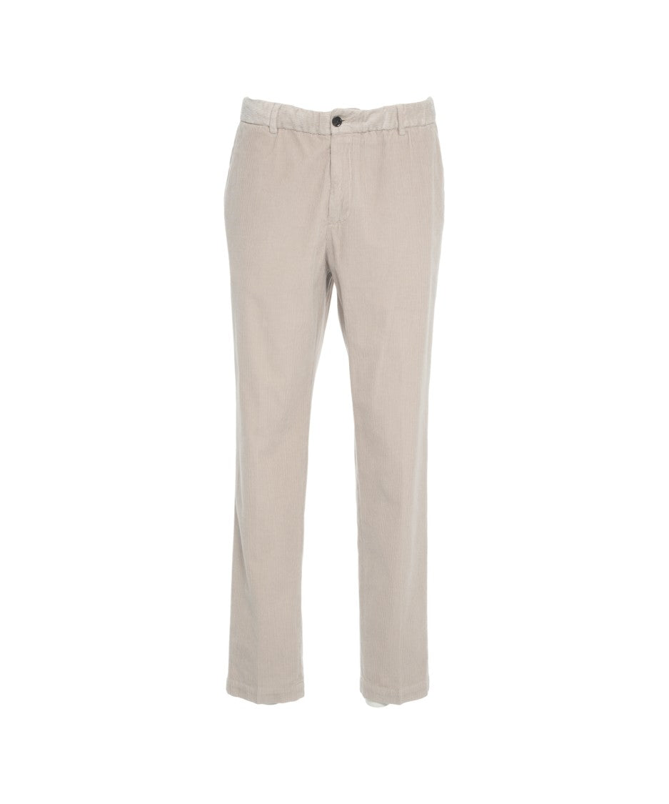 Briglia Corduroy Trousers With Classic Cut And Side Pockets