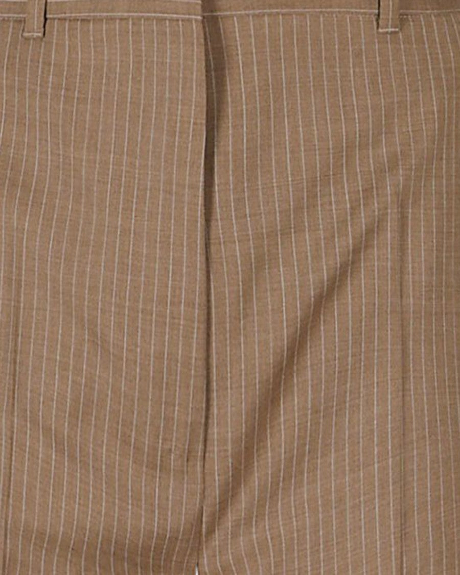 Max Mara Classic Tailored Pinstripe Wool Formal Pants