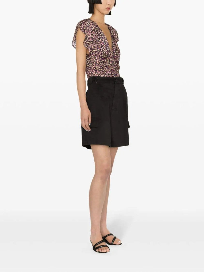 Isabel Marant Lisette Cotton Cargo Shorts