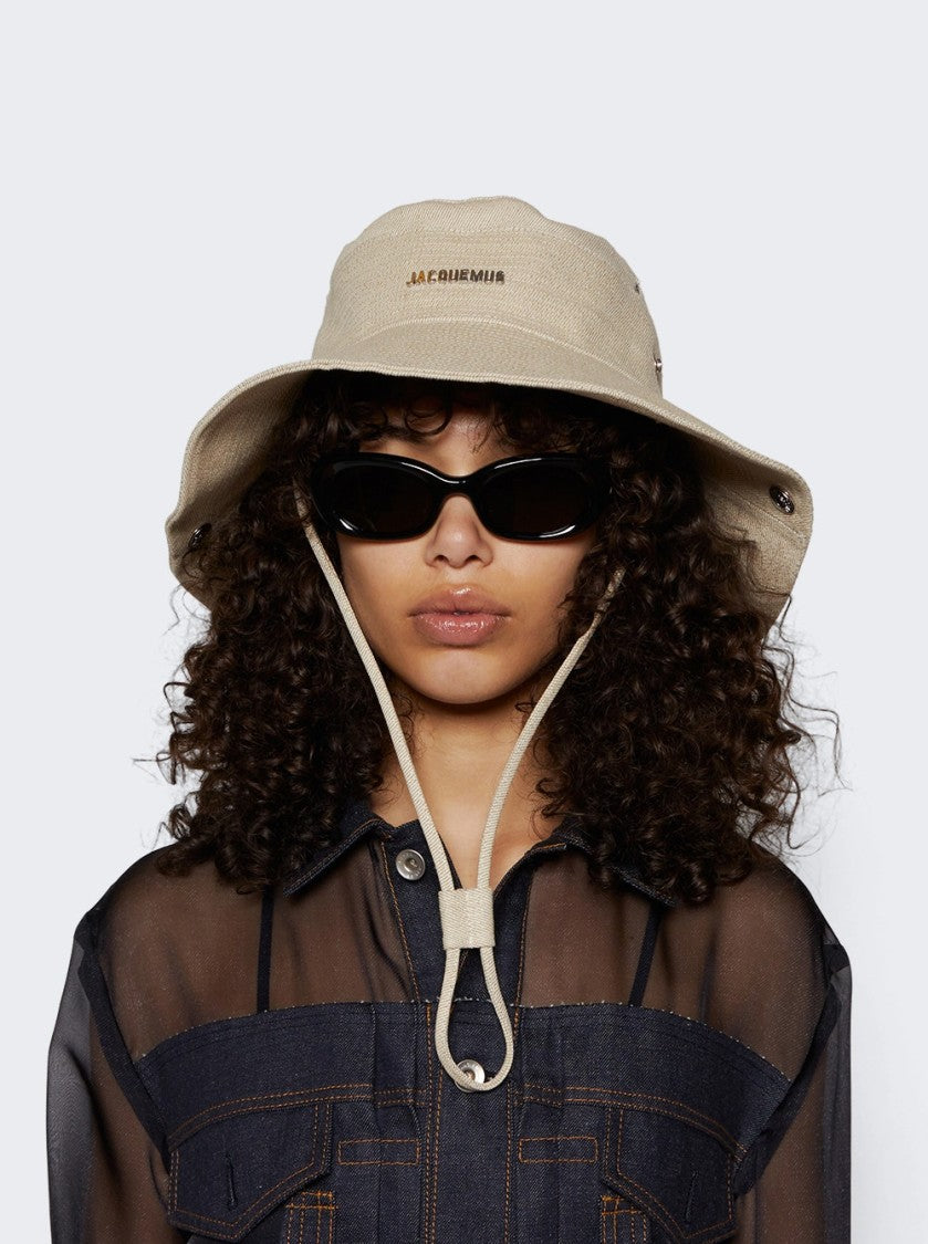 Jacquemus The De-Nîmes Denim Bucket Hat Off-White