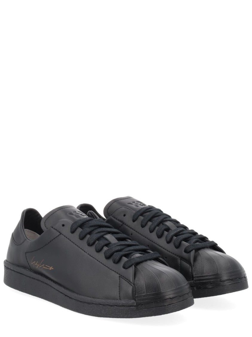 Y-3 Superstar Rounded Shell Toe Leather Sneakers