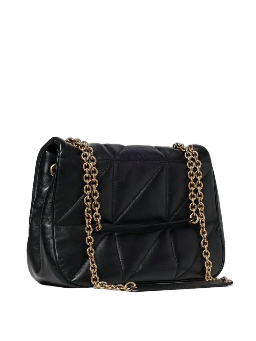 Saint Laurent Quilted Black Lambskin Crossbody Bag