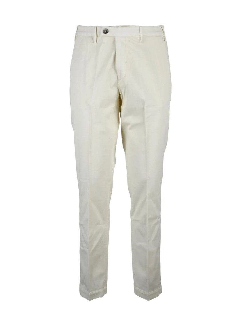 Michael Coal 1+ Cotton-Lycra Slim Fit Trousers With Minimalist Design