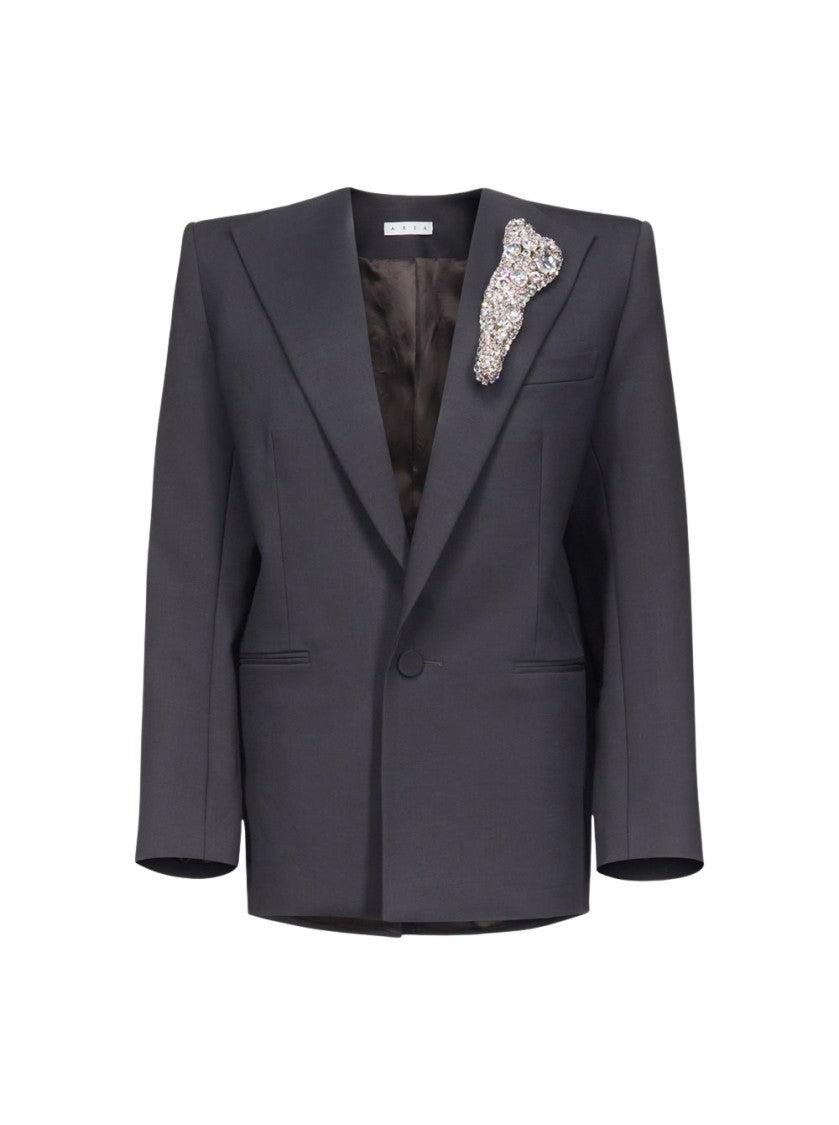 Area Crystal Bone Relaxed Blazer