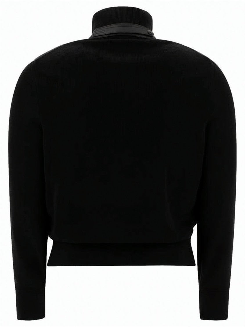 Tom Ford Quilted Padded Casual Jacket With Ribbed Collar