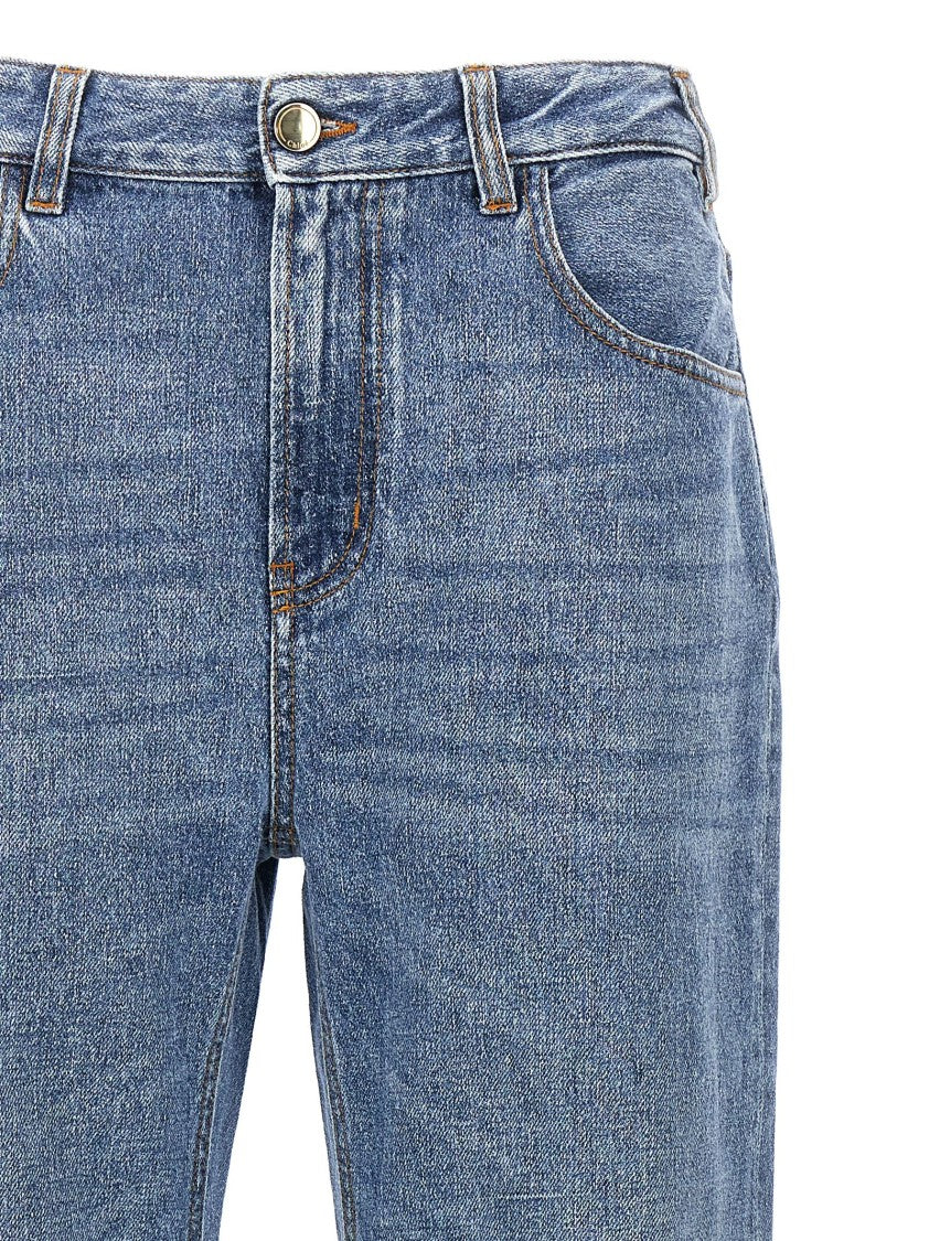 Chloé Wide-Leg High-Waisted Denim Jeans