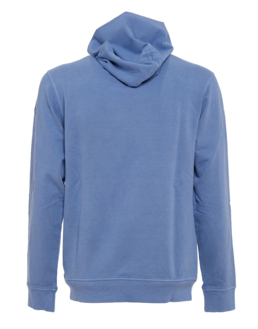 Paul & Shark High-Quality Light Blue Sweatshirt With Hood