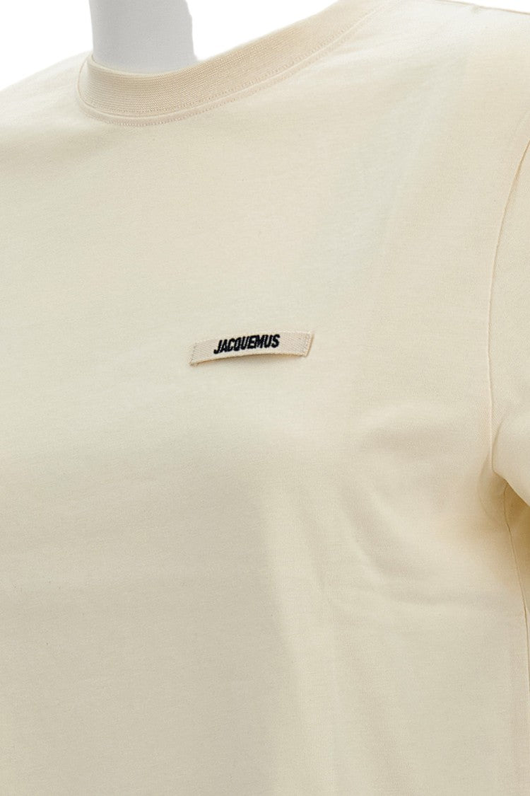 Jacquemus Short-Sleeved Cotton Jersey T-Shirt With Grosgrain Ribbon Detail