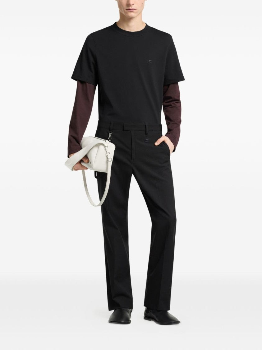 Courrèges Layered Short-Sleeve Underlay T-Shirt