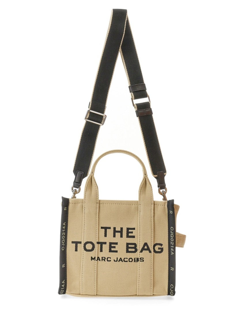 Marc Jacobs Black And White Small Logo Tote Bag