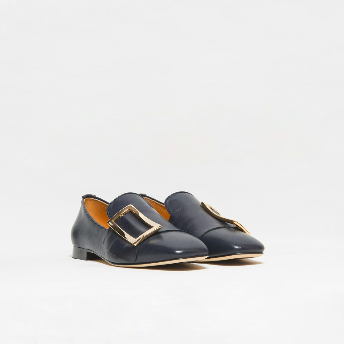 Viola Ricci Blue Nappa Leather Moccasin