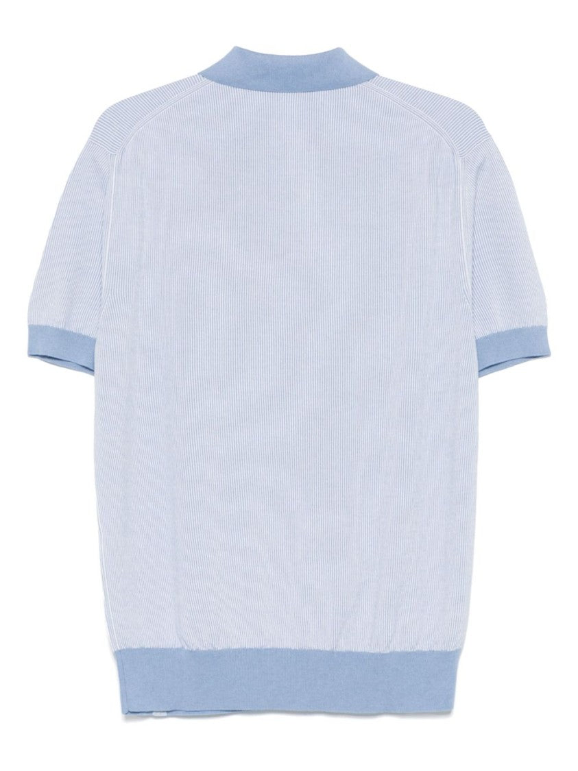 Paul & Shark Baby Blue Polo With Classic Collar And Button Fastening