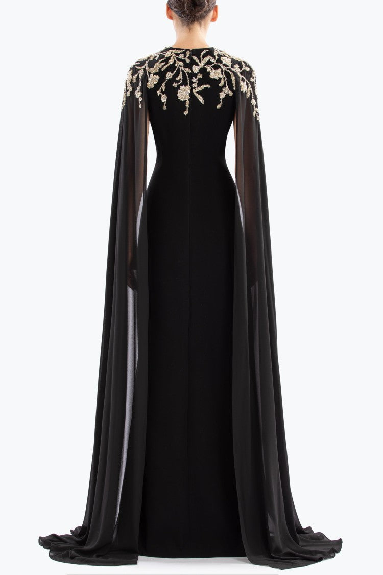 Saiid Kobeisy Embellished Crepe Kaftan