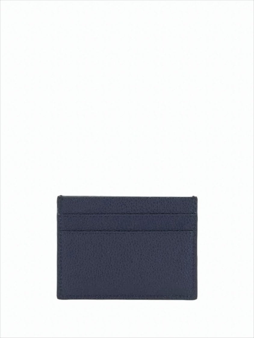 Balenciaga Textured Calf Leather Card Wallet With Branding