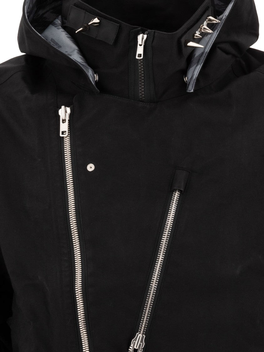 Acronym Asymmetrical Zip Black Jacket