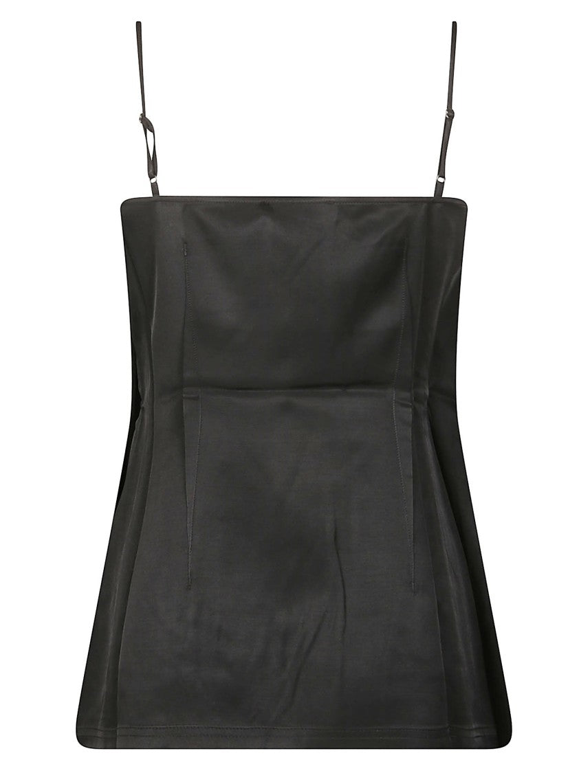 Iro Orphee Spaghetti Strap Black Tank Top