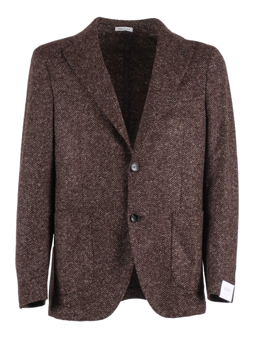Breras Classic Tailored Jacket In Neutral Tones