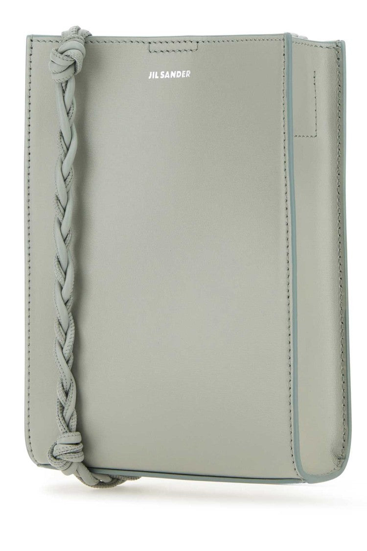 Jil Sander Sage Green Leather Shoulder Bag