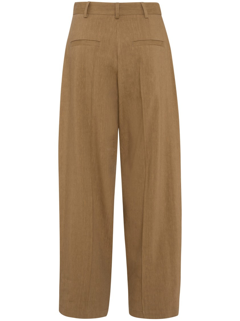 Tela Ruben New Wide-Leg Cropped Tapered Pants