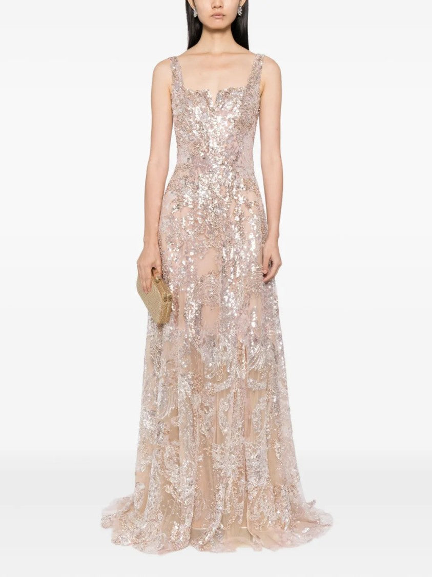 Saiid Kobeisy Embroidered Long Dress