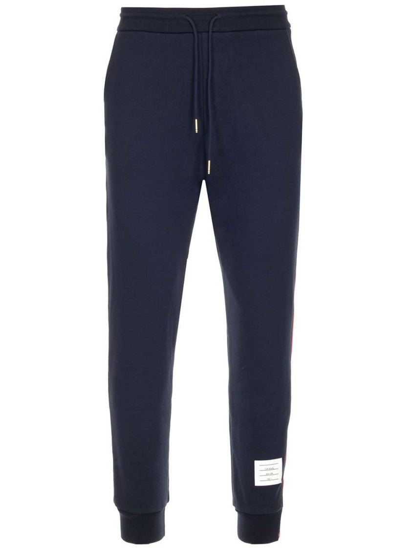 Thom Browne Relaxed Fit Trousers With Contrasting Stripe